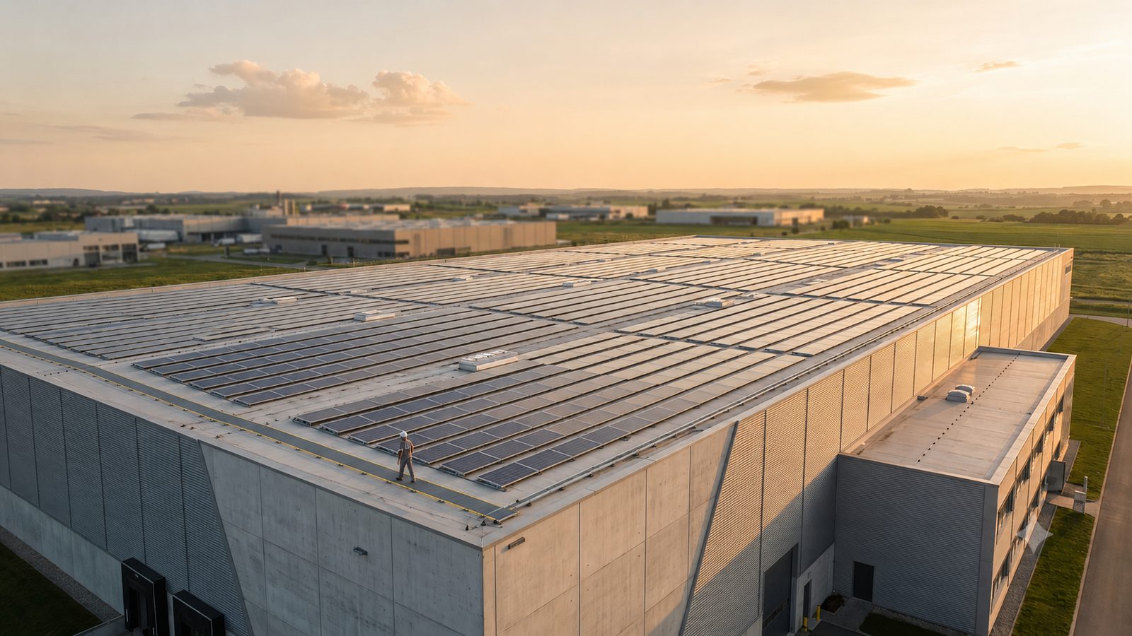 Çatı GES — Güneş Enerjisi Santrali — Öder Group uygulama görseli